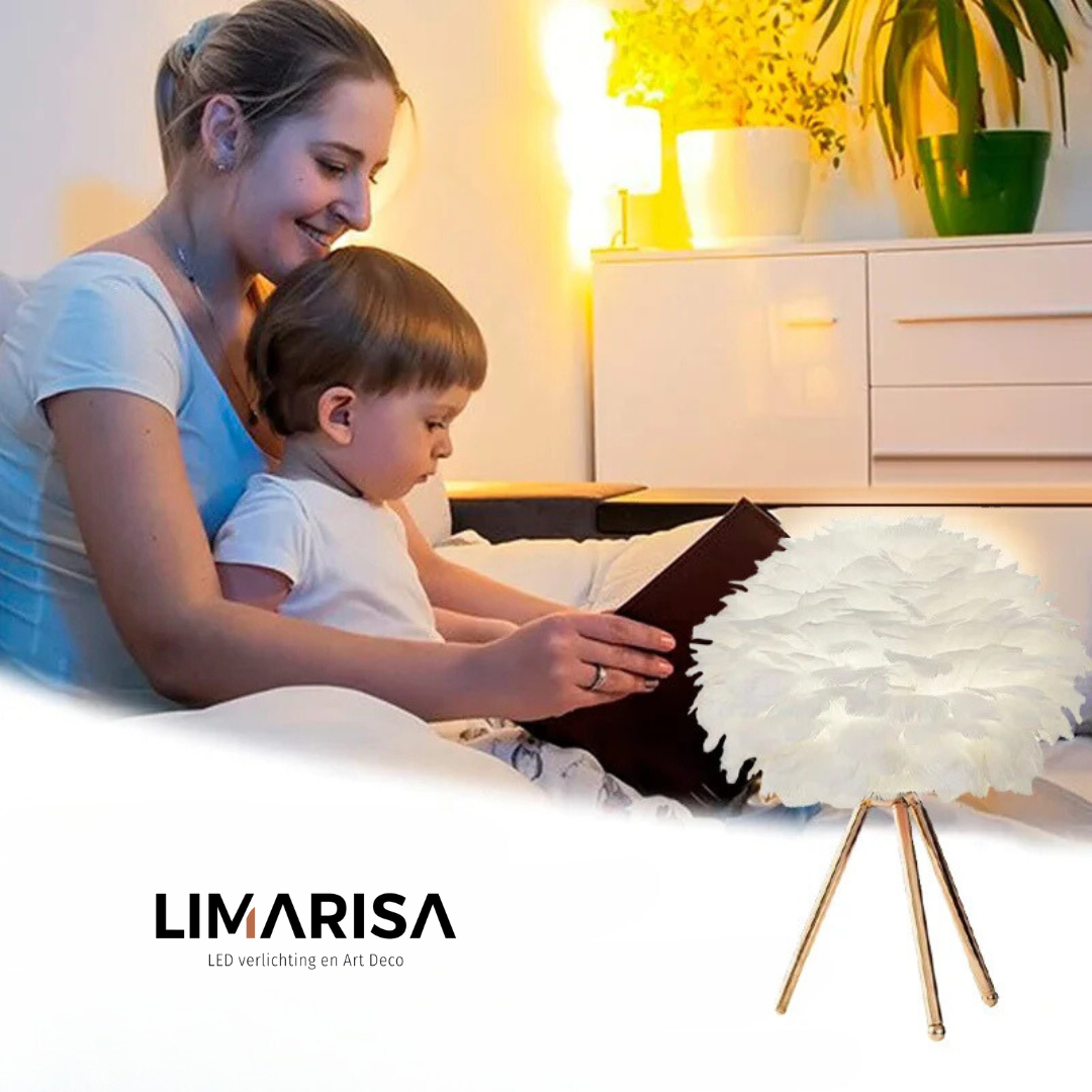 Faye | Stimmungsvolle LED Plume Tischlampe