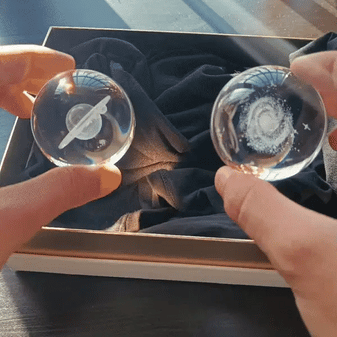 Luna | Kristalhelder Zonnestelsel Wereldbol