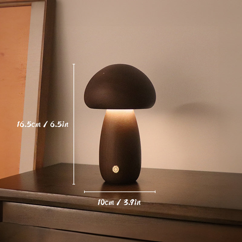 Sanna | Warme Pilzlampe aus Holz