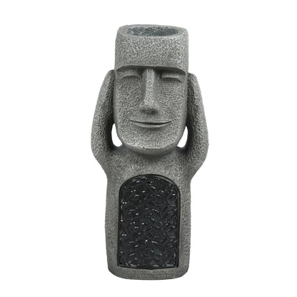 Moai Lumina | Gartenlampe: Höre, sieh und sprich nichts Böses