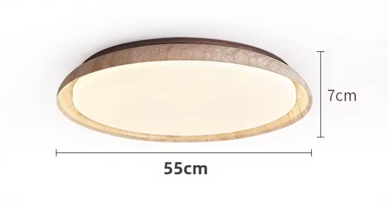 veliana - Japandi Plafondlamp Scandinavisch Travertin