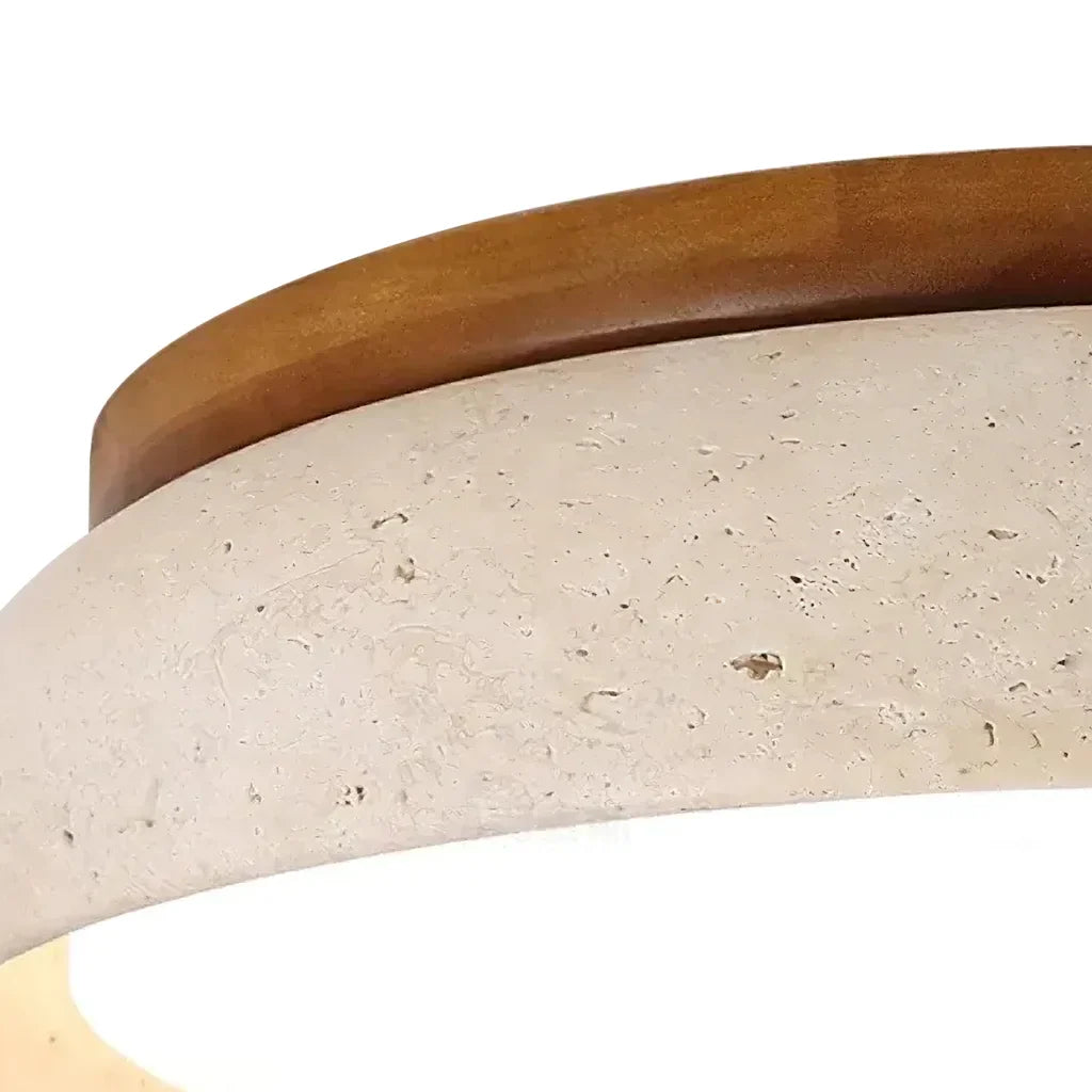 veliana - Japandi Plafondlamp Scandinavisch Travertin