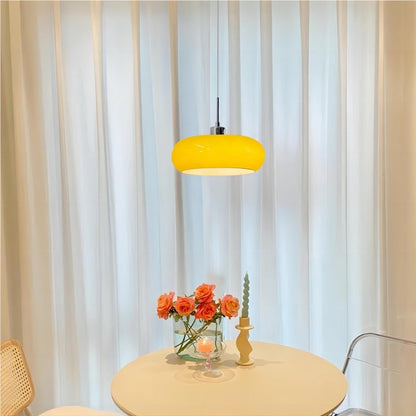 Hilda | Bauhaus Retro-Hängelampe aus Glas
