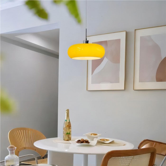 Hilda | Bauhaus Retro-Hängelampe aus Glas