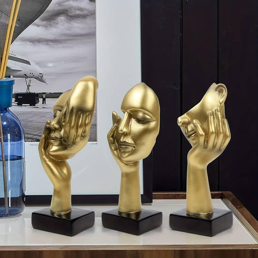 Elegante Denkerskulptur in drei nordischen Designs