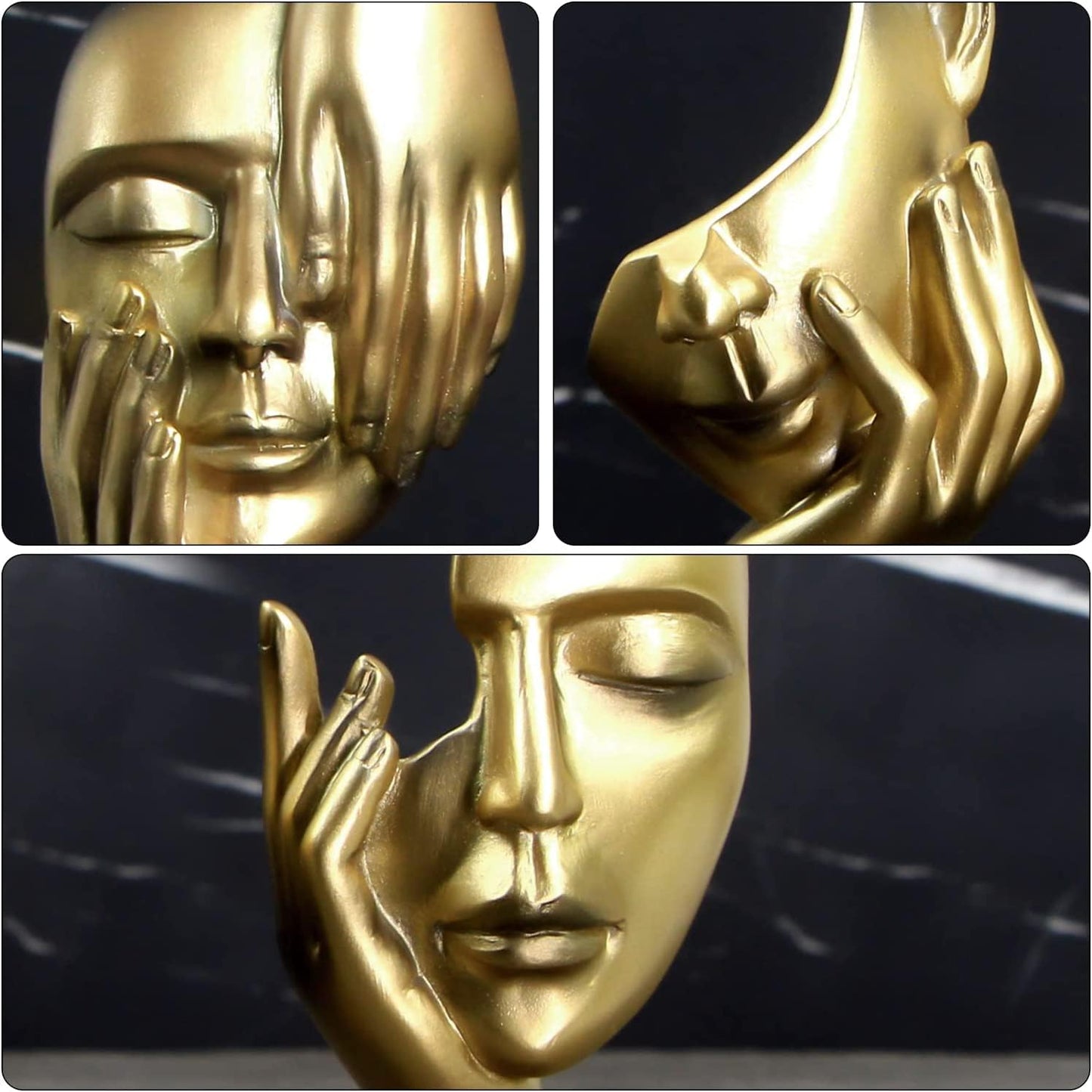 Elegante Denkerskulptur in drei nordischen Designs